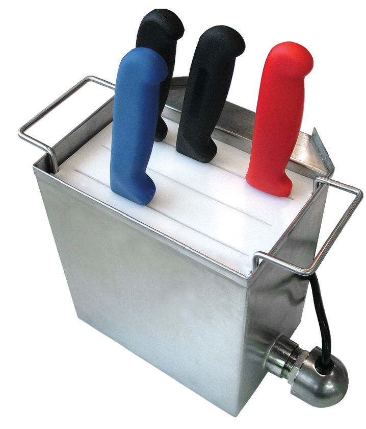 Product image #5 for Omcan Stainless Steel Countertop Knife Sanitizer for 6-Inch Knives, 1100W, 115V