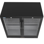 Thumbnail image #6 for Koolmore BC-2DSW-BK 35-Inch Two-Door Back Bar Refrigerator, 7.4 Cu. Ft., Black, Glass Swing Doors