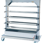 Thumbnail image #1 for Rotisol USA RACK10 1600 Spit Rack for 10 Spits, No Cover, Stainless Steel, for FlamBoyant 1600 Rotisserie Ovens