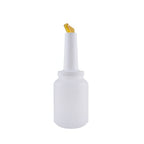 Thumbnail image #1 for CAC China PRBT-2YL 2 qt Yellow Pour Bottle with Spout and Lid Case of 12