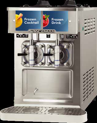 Product image #3 for Spaceman USA 6455-CL Countertop Two-Flavor Gravity Feed Frozen Drink Machine, 115V