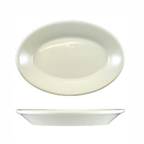 Thumbnail image #1 for International Tableware Roma RO-47 Ceramic Oval Platter, 8-1/4 x 5-7/8 x 1-1/8 in, Rolled Edge Case of 3 Dozen