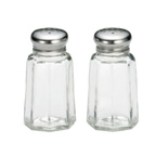 Thumbnail image #1 for TableCraft Products 150J-2 Replacement Salt & Pepper Shaker Jar, 1 oz, Paneled Clear Glass Case of 24