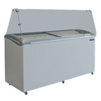 Thumbnail image #1 for Ojeda USA 12 FLAVOR DIP Ice Cream Dipping Cabinet, Slanted Glass, Holds 12 3-Gallon Tubs, Stores 10, 69.3" W