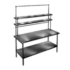 Thumbnail image #1 for Eagle Group Flex-Master PRT84-C-X Table-Mount Utility Rack, 84"W, Chrome-Plated