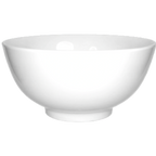 Thumbnail image #1 for International Tableware Pacific MD-113 72 oz Footed Embossed Porcelain Soup/Rice Bowl, 9 in, Bright White