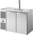 Thumbnail image #5 for True 48-Inch Two-Section Refrigerated Draft Beer Cooler with Stainless Steel Countertop and 1 Faucet Column