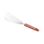 Thumbnail image #1 for Korin Inc TK-603-24 Slotted Stainless Steel Fish Spatula, 6" Blade x 3"W, 11-3/4"L