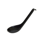 Thumbnail image #1 for Thunder Group Classic 7200BK Asian Soup Spoon, Melamine, Black, 6 in, 5/8 oz Case of 60 Dozen