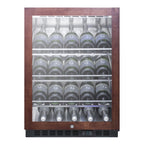Thumbnail image #1 for Summit Commercial SCR610BLCHPNR Commercial Wine Cellar, 20-Bottle, 24-Inch Wide, Built-In/Freestanding, Bottom-Mount Refrigeration