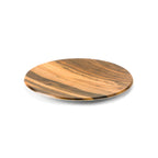 Thumbnail image #2 for Steelite International Delfin, Supermarket DFTRD14AC Round Melamine Bakery Display Tray, Acacia Timbered, 13-3/4" Dia. x 1-1/4" H