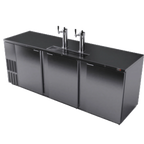 Thumbnail image #1 for Fagor Refrigeration FDD-95S-N Draft Beer Cooler, 3-Section, 5-Keg Capacity, Stainless Steel Exterior, Two Double-Faucet Towers