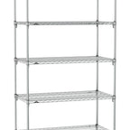 Thumbnail image #1 for Metro Super Erecta SA-1836C-86-S5 Super Adjustable Wire Stationary Starter Shelving Unit, 36"W x 18"D x 86"H, 800 lb. capacity per shelf, 2000 lb.