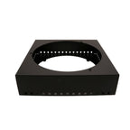 Thumbnail image #1 for G.E.T. Strata ST11602116 . . Square Buffet Carving/Display Deck Unit, 16-1/2" x 16-1/2" x 5-1/4", Black Powder-Coated Galvanized Steel