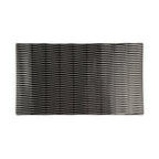 Thumbnail image #1 for G.E.T. Jewel - EGS M12347RC-B Rectangular Melamine GN 1/3 Tray, White with Black Decal, 12-3/4" x 7" x 3/4" Case of 3