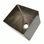 Thumbnail image #2 for NBR Equipment SB-202008-16 Single-Compartment Drop-In Sink Bowl, 20"W x 20"D x 8"H, 16-Gauge Stainless Steel