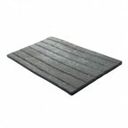 Thumbnail image #1 for G.E.T. Endure 15005073007 Rectangular Melamine Serving Tray, Weathered Pewter, 13-3/4"L x 8-1/4"W x 1-1/10"H Case of 10