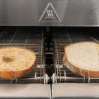 Thumbnail image #2 for Prince Castle IRTDLD2-GMS22 Countertop Dual-Lane Infrared Conveyor Toaster, 2" Opening, 208V