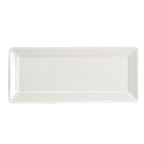 Thumbnail image #1 for Steelite International Homer, Pristine HL6956000 Rectangular China Tray, 4-7/8" x 11-1/8", Rolled Edge 1 Dozen
