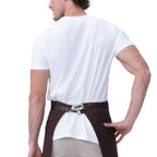 Thumbnail image #2 for Chef Works AHN11-MQT-0 Tactical Half Bistro Apron, 100% Cotton, Brown, Removable Waist Ties