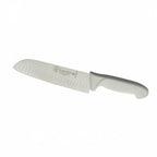 Thumbnail image #1 for Libertyware Gladiator GS-SANG7 7" Granton Santoku Knife, Forged High-Carbon Stainless Steel, Plastic Handle, White Case of 60