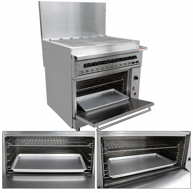 Product image #4 for Vulcan Endurance 36-Inch Natural Gas Restaurant Range with 36-Inch Charbroiler and Standard Oven