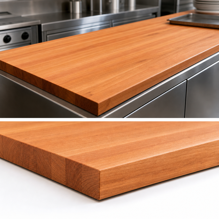 Product image #4 for Boos Block American Cherry Edge Grain Kitchen Countertop, 84 x 27 x 2-1/4 Inch, Oil Finish