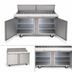 Thumbnail image #4 for Delfield Mega Top 64-Inch Two-Section Sandwich/Salad Prep Refrigerator with 18-Pan Top
