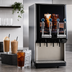 Thumbnail image #4 for BUNN Silver Series 4-Flavor Cold Beverage System with Lighted Door, Tap Handles, and Iced Coffee Display