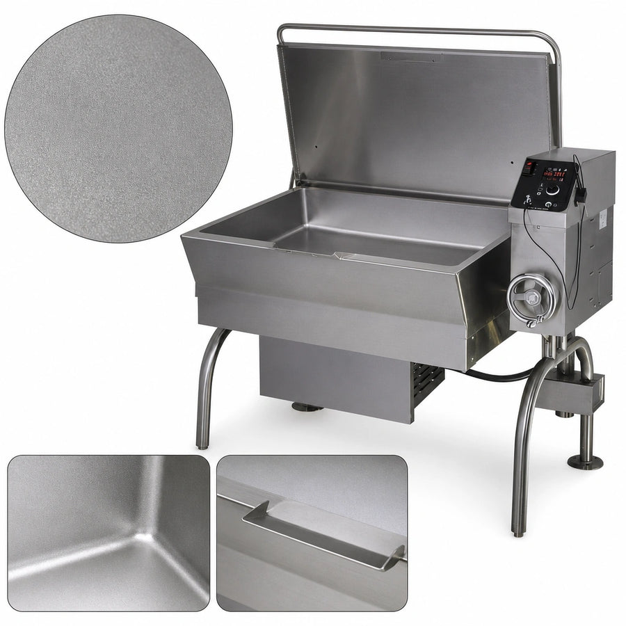 Bead-Blasted Cooking Surface