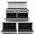 Thumbnail image #4 for Hurakan by Equip.me 60-Inch Heavy-Duty Gas Range with 10 Open Burners and 2 Ovens