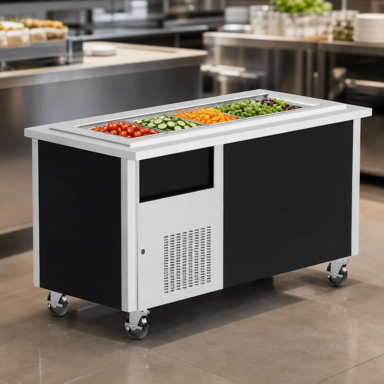 Product image #4 for Randell 36-Inch Mobile Modular Open-Base Refrigerated Frost Top Serving Station
