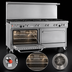 Thumbnail image #4 for Southbend Ultimate 60-Inch Gas Restaurant Range with 9 Open Burners, Convection Oven and Cabinet Base
