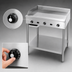 Thumbnail image #4 for Supreme JGT-2448-F 48 Inch Floor Model Gas Griddle with Thermostatic Controls