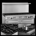 Thumbnail image #4 for Southbend Ultimate 60-Inch Gas Restaurant Range with 6 Open Burners, 24-Inch Raised Griddle/Broiler, and 2 Cabinets