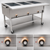 Thumbnail image #4 for Eagle Group Portable Electric Hot Food Table with 3 Dry Wells, Open Base, and Cutting Board