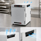 Thumbnail image #5 for Metro HotBlox™ HBCW8-AS-CT Wide 8-Pan Countertop Stackable Insulated Holding Cabinet with Solid Door and Analog Controls
