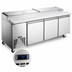 Thumbnail image #4 for Hurakan by Equip.me 92-Inch 3-Door Pizza Prep Table with Electronic Control