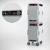 Thumbnail image #5 for Metro HotBlox Narrow 16-Pan Dual Cavity Mobile Heated Holding Cabinet, Analog, Solid Doors