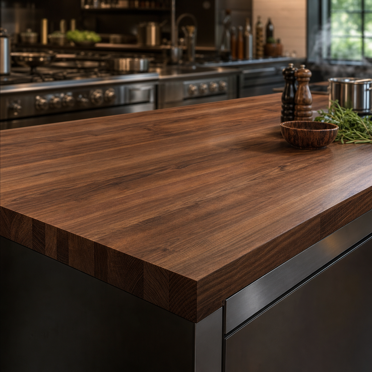 Product image #4 for Boos Block American Black Walnut Edge Grain Kitchen Countertop, 108 x 36 x 3 Inches