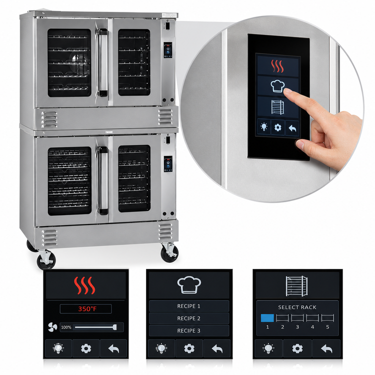 Product image #4 for Southbend Platinum Double Deck Bakery Depth Electric Convection Oven, Touchscreen Controls, Independent Doors