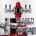 Thumbnail image #4 for Glastender Vienna 6-Faucet Air-Cooled Ceramic Draft Dispensing Tower with Mirror Finish
