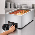 Thumbnail image #4 for Vollrath Cayenne® 72000 Full-Size Countertop Wet Food Warmer, Stainless Steel, Thermostatic Dial, 120V