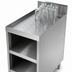 Thumbnail image #4 for Sapphire Underbar Glass Rack Storage Unit with Open Base and Drainboard Top, 12 Inch Wide, 2-Rack Capacity