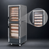 Thumbnail image #4 for Metro C5 3 Series Insulation Armour Mobile Full-Height Heated Holding Cabinet with Dutch Clear Polycarbonate Doors, Gray