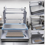 Thumbnail image #4 for Omcan USA 14430 Countertop Food Wrapping Machine, Two-Roll Axle, 6 x 15-Inch Non-Stick Hot Plate, 110V