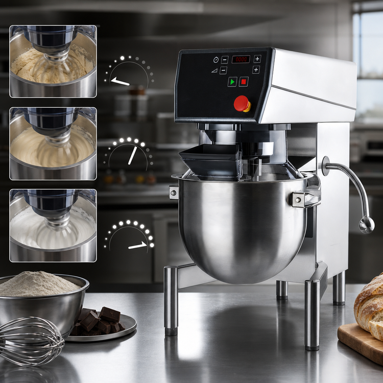 Product image #4 for Varimixer KODIAK V20KT 20 Qt Countertop Food Mixer with Variable Speed, Timer, and Attachment Hub