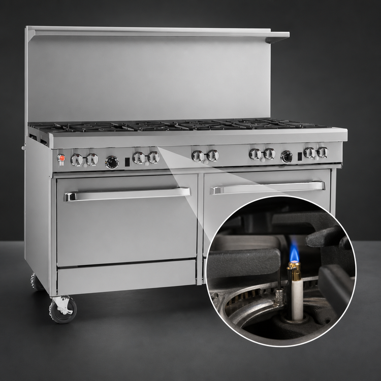 Product image #4 for Southbend Ultimate 60-Inch Gas Restaurant Range with Standard Oven and Cabinet Base