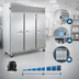 Thumbnail image #4 for Traulsen Dealer's Choice G Series 3-Section Reach-In Freezer with Full-Height Solid Doors