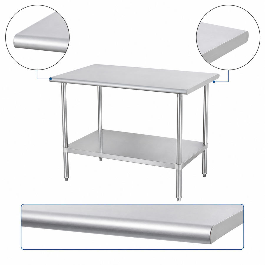 Flat-Edge Work Surface